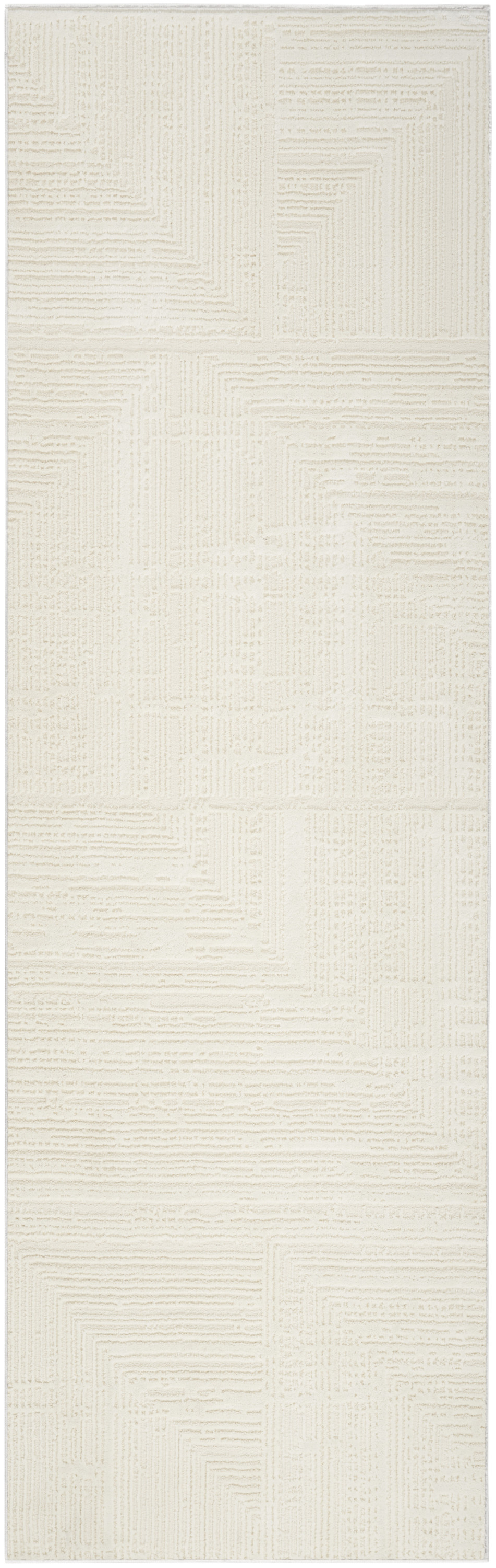 Nourison Sustainable Trends 2'2" x 7'6" Ivory Farmhouse Indoor Rug