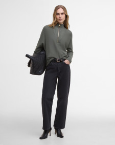 Lola Half-Zip Jumper Dusky Khaki