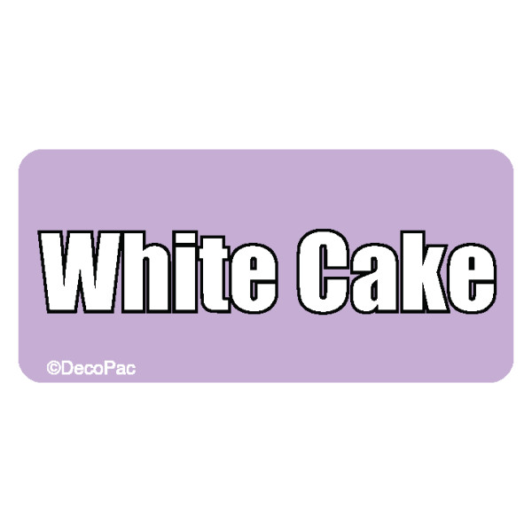 White Cake Promotional Label