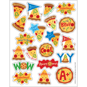 Pizza Scented Stickers, Pack of 80