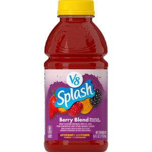 V8 Splash® Berry Blend Flavored Juice Beverage, 16 fl oz Bottle (12 Pack)