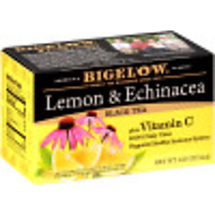 Lemon Echinacea Black Tea Plus Vitamin C - Case of 6 boxes - total of 108 teabags