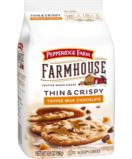 <em>Pepperidge Farm Farmhouse<sup>®</sup></em>  Toffee Milk Chocolate Cookies
