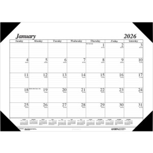 Recycled Monthly Desk Pad Calendar Economy 18-1/2 x 13 Inches