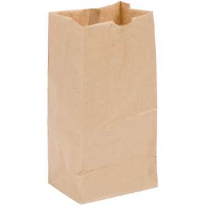 General, Standard Paper Lunch Bags, 5.13" x 10.38", Kraft