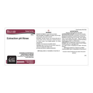 Label RTU 930 Extraction Ph Rinse