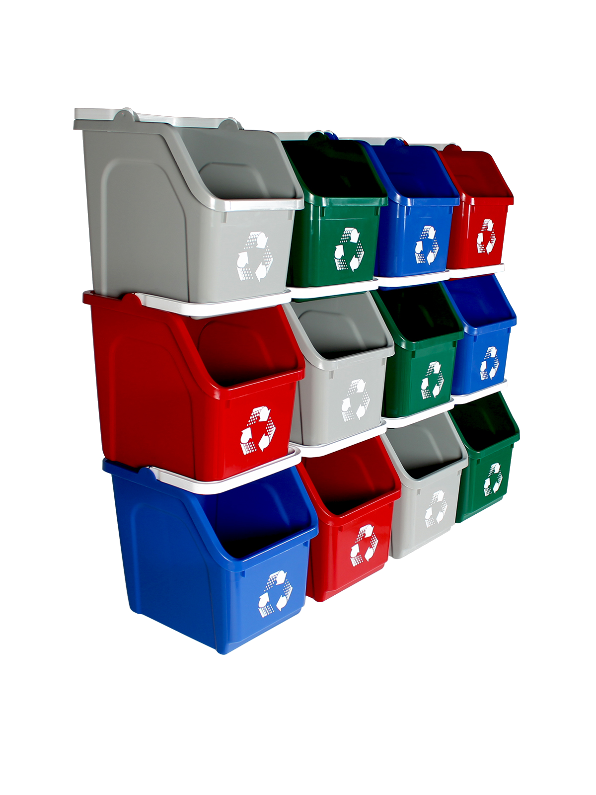 MULTI RECYCLER (12 Pack) – Quad – Kit – Mobius Loop – Full – Blue-Grey-Green-Red