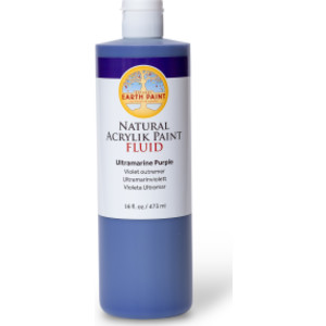Natural Fluid Acrylik Paint, 16 oz, Ultramarine Purple