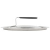 8 5/16-inch Wear-Ever® domed aluminum cover with satin finish and dipped handle