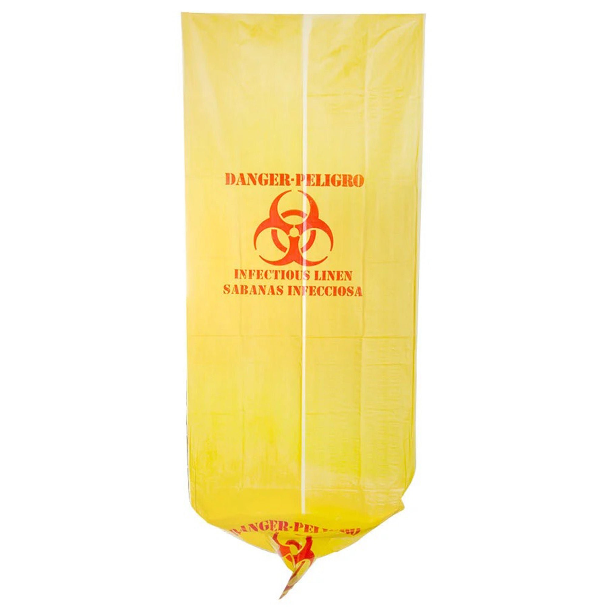 Infectious Linen Bag Biohazard Symbol / Infectious Linen 44 gal. Yellow 37 X 50 Inch
