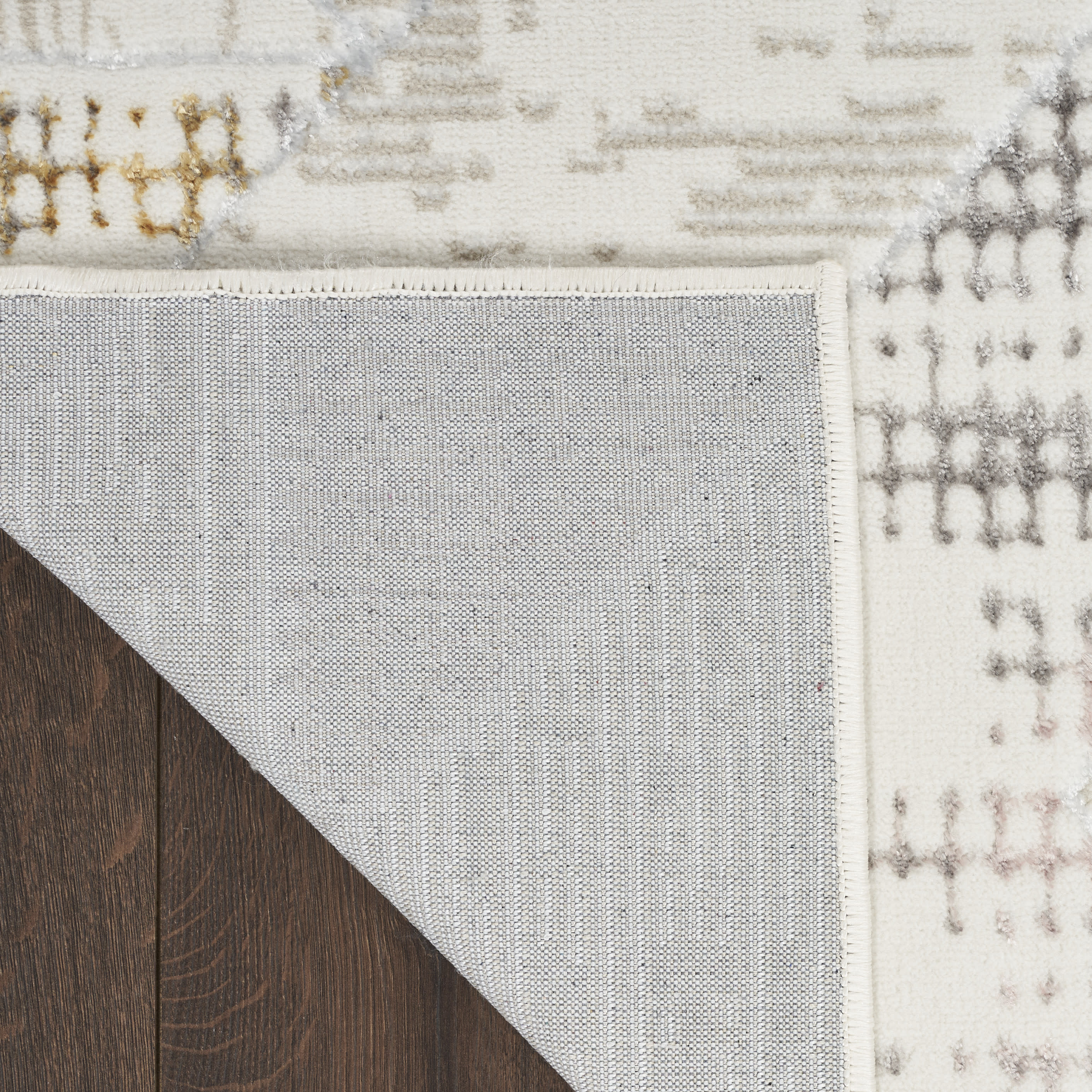 Nourison Glitz 5'3" x 7'3" Ivory Multicolor Contemporary Indoor Rug