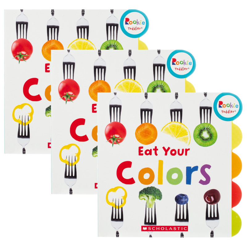 Rookie Toddler® Board Book, Eat Your Colors, Pack of 3