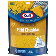 Kraft Mild Cheddar Finely Shredded Natural Cheese 8 oz Bag
