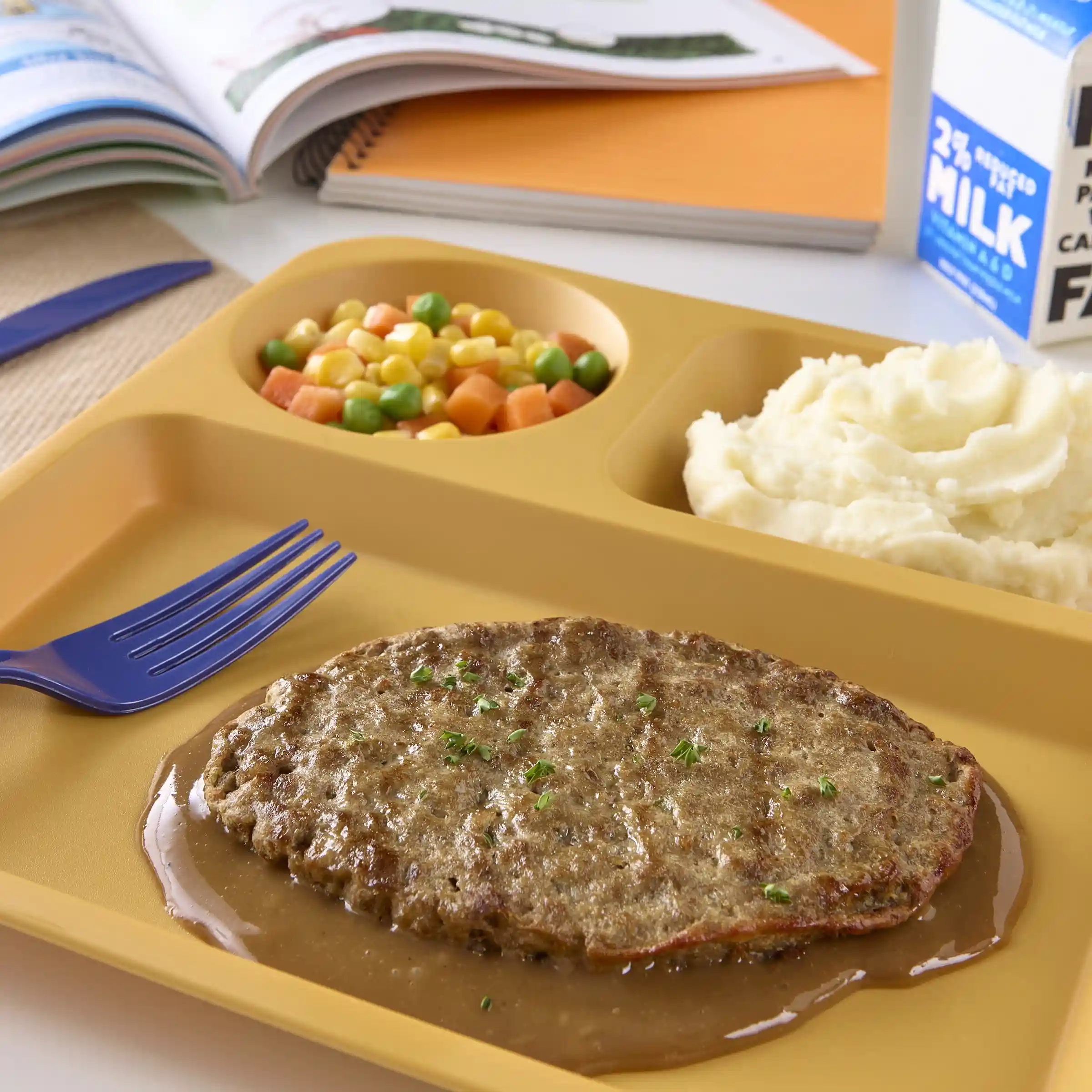 AdvancePierre™ Fully Cooked Down Home Beef Salisbury Steak, 3 oz._image_2