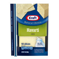 Kraft Havarti Cheese Slices, 10 ct Pack
