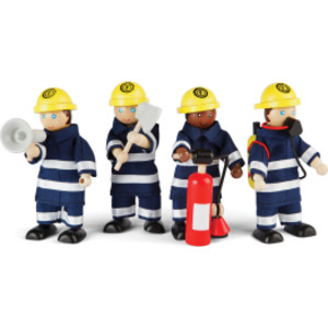 Firefighters Figurines, Set of 4