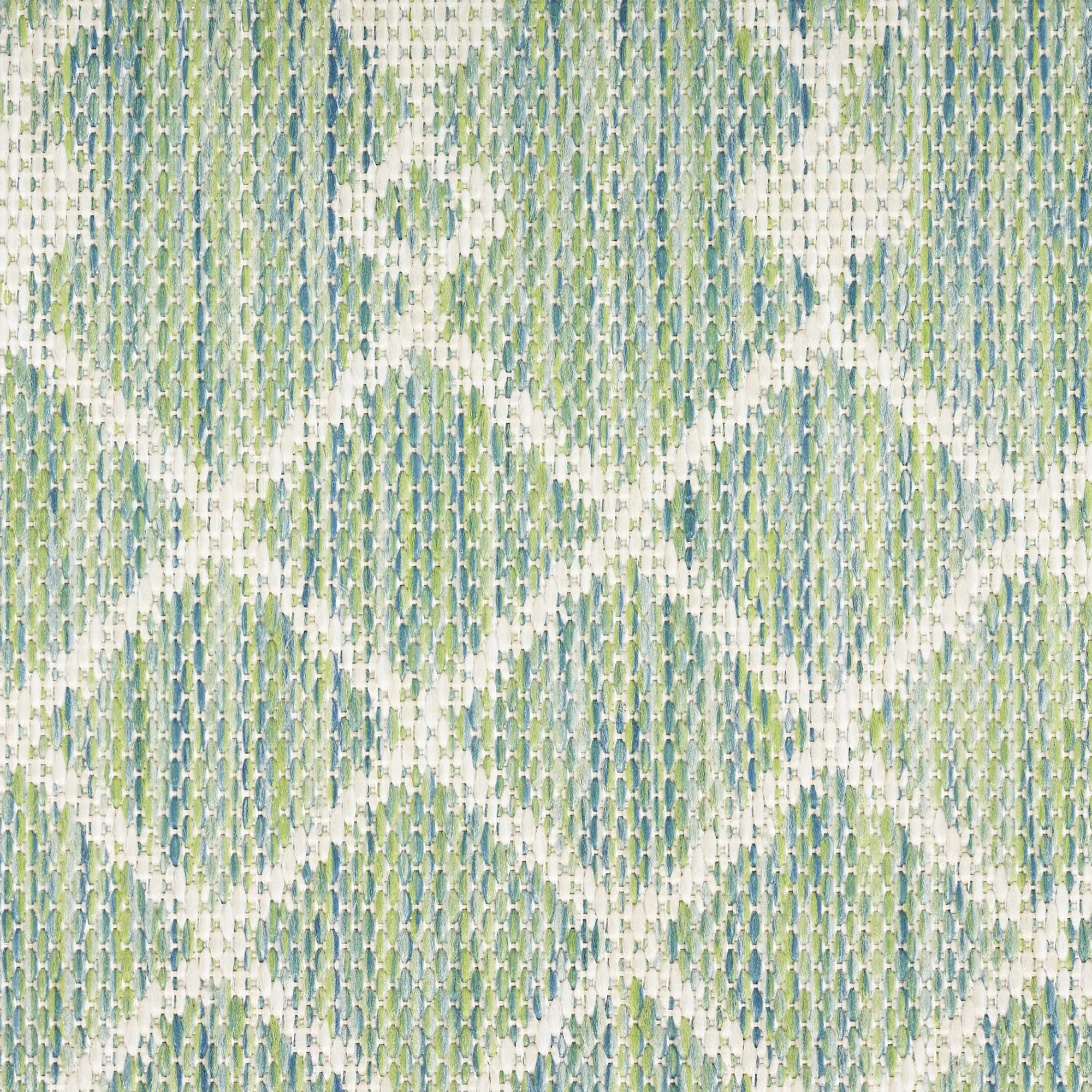 Nourison Positano 6' x Round Blue Green Modern Rug