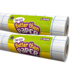 Teacher Created Resources&reg; Fun Size Better Than Paper Bulletin Board Roll 1" Grid, Pack of 2 TCR77906-2