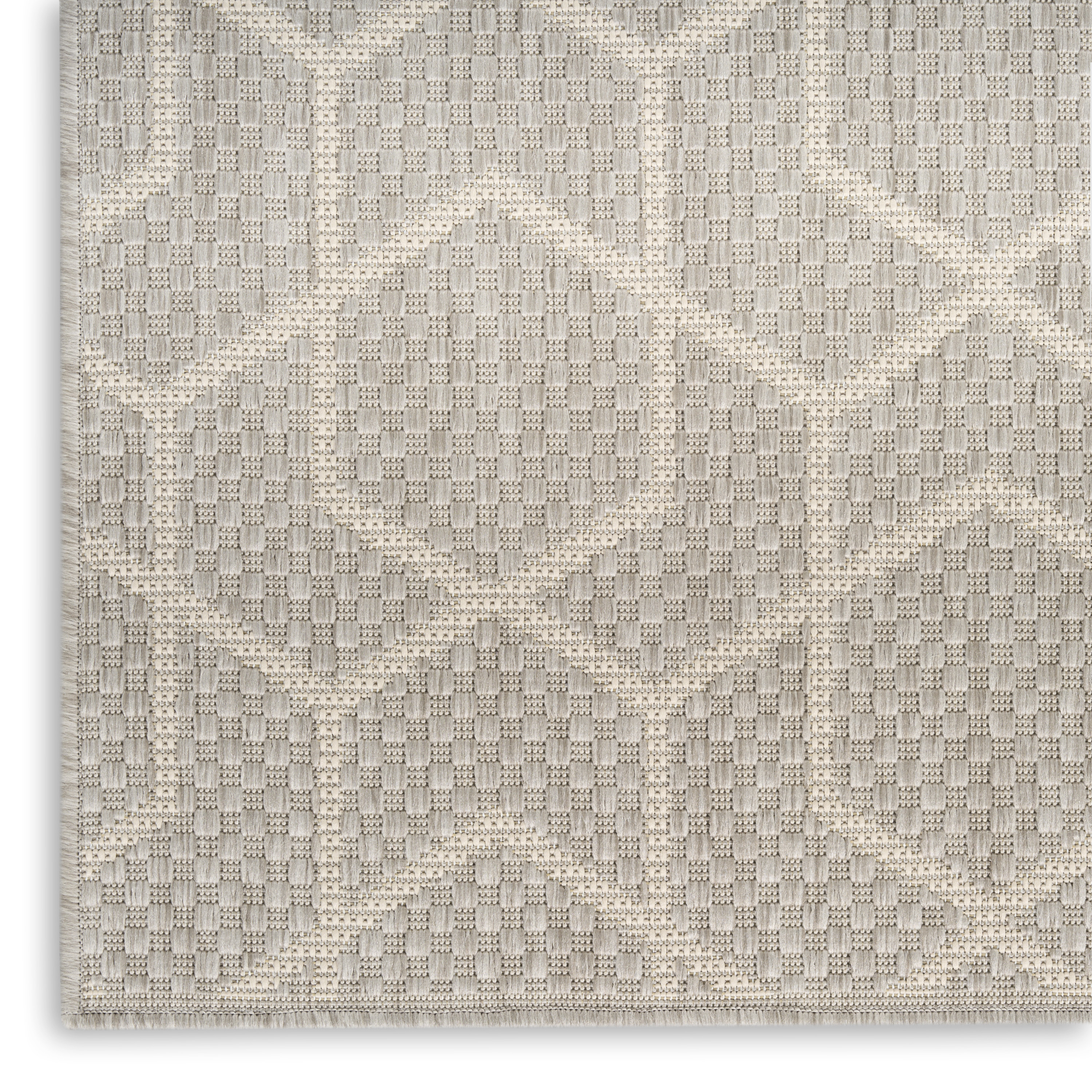 Nourison Horizon Indoor/Outdoor 9' x 12' Grey Modern Rug