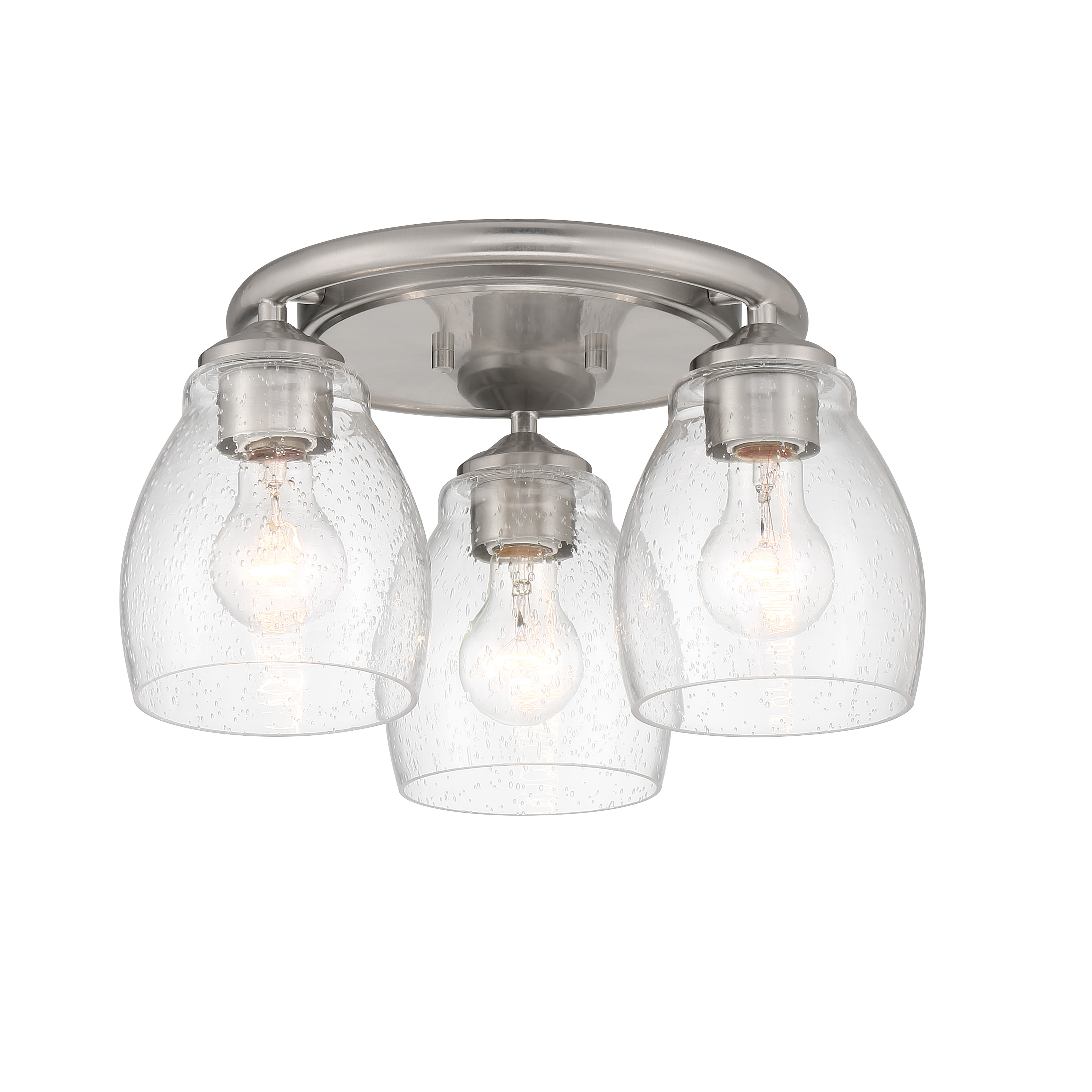 Winsley - 3 Light Flush Mount Fixture in Metal
