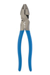 369CRFT 9.5-inch CODE BLUE® XLT™ Round Nose Linemen's Pliers with Fishtape Puller