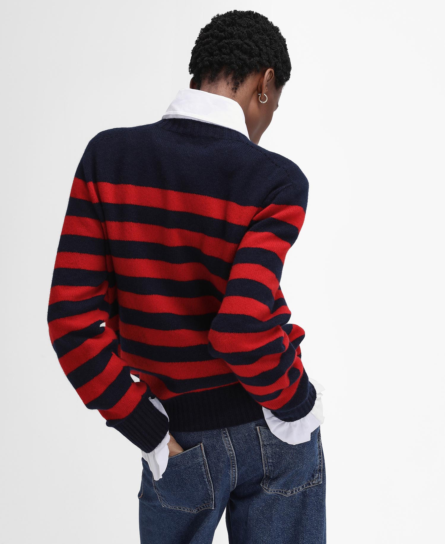 Barbour The Edit by Alexa Dominic Striped Crew Neck Jumper image number 4
