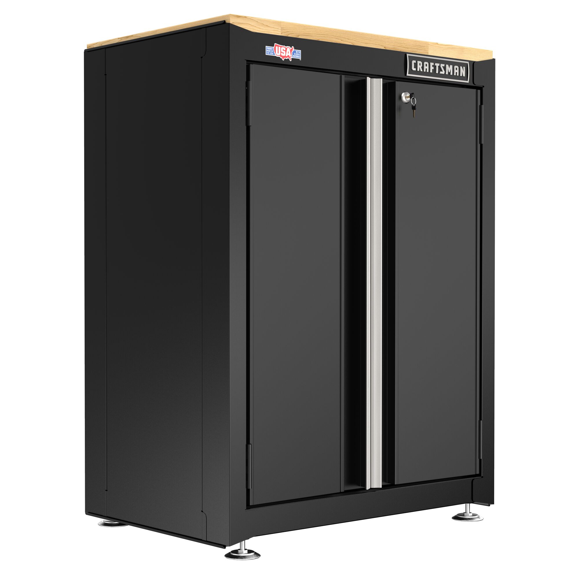 CRAFTSMAN 26.5-in wide 2-door base cabinet angled view