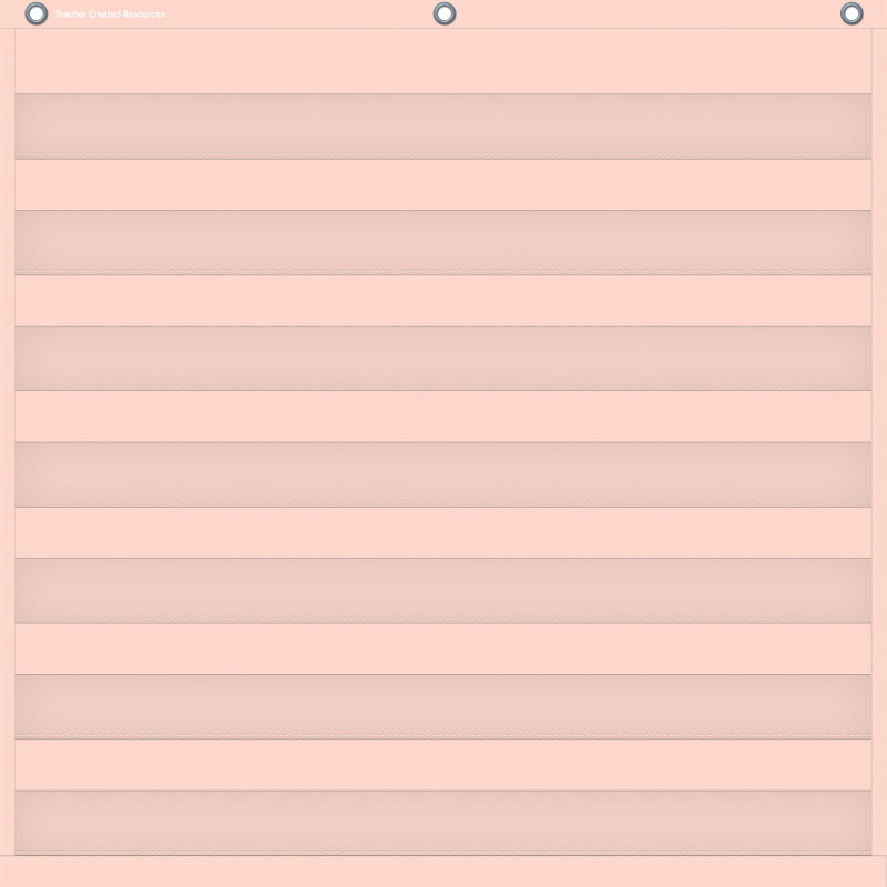Blush 7 Pocket Chart, 28" x 28"