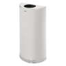 Rubbermaid Commercial, Open Top, 12 gal, Metal, Stainless Steel, Half Round, Receptacle