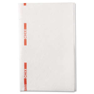 Chicopee Inc, Chix, Microban, Medium Task, 13.00"x21.00", Nonwoven Fabric, Food Service Wipers, Red/White