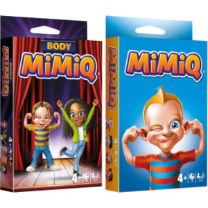 MiMiQ & Body MiMiQ Card Game Kit, Facial Expression and Movement Games for Kids, Family and Classroom Play, Ages 4+