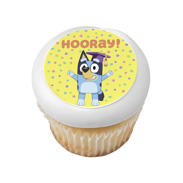 Bluey Hooray! Graduation PhotoCake® Edible Image®