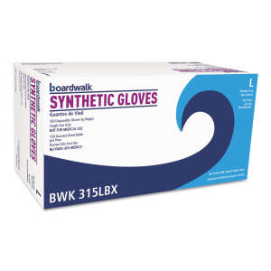 Boardwalk, Food Safe Gloves, Vinyl, 4.0 mil, Powder Free, L, Cream