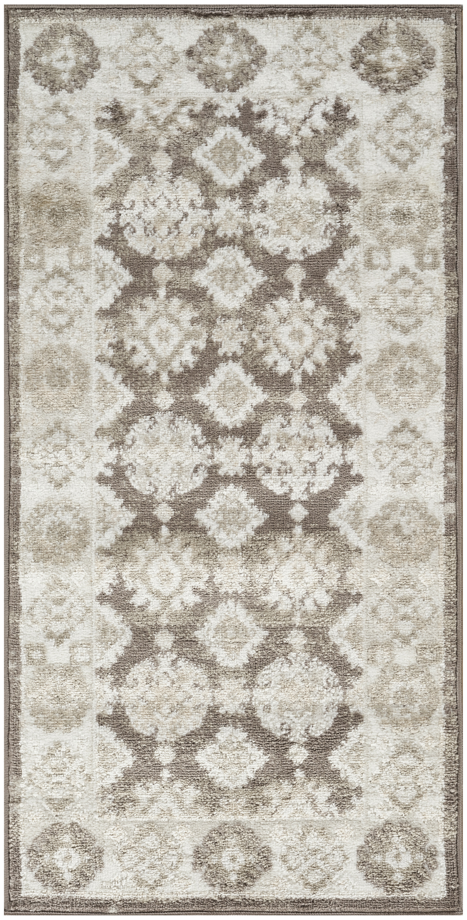 Nourison Dekor 2' x 4' Ivory Brown Vintage Indoor Rug