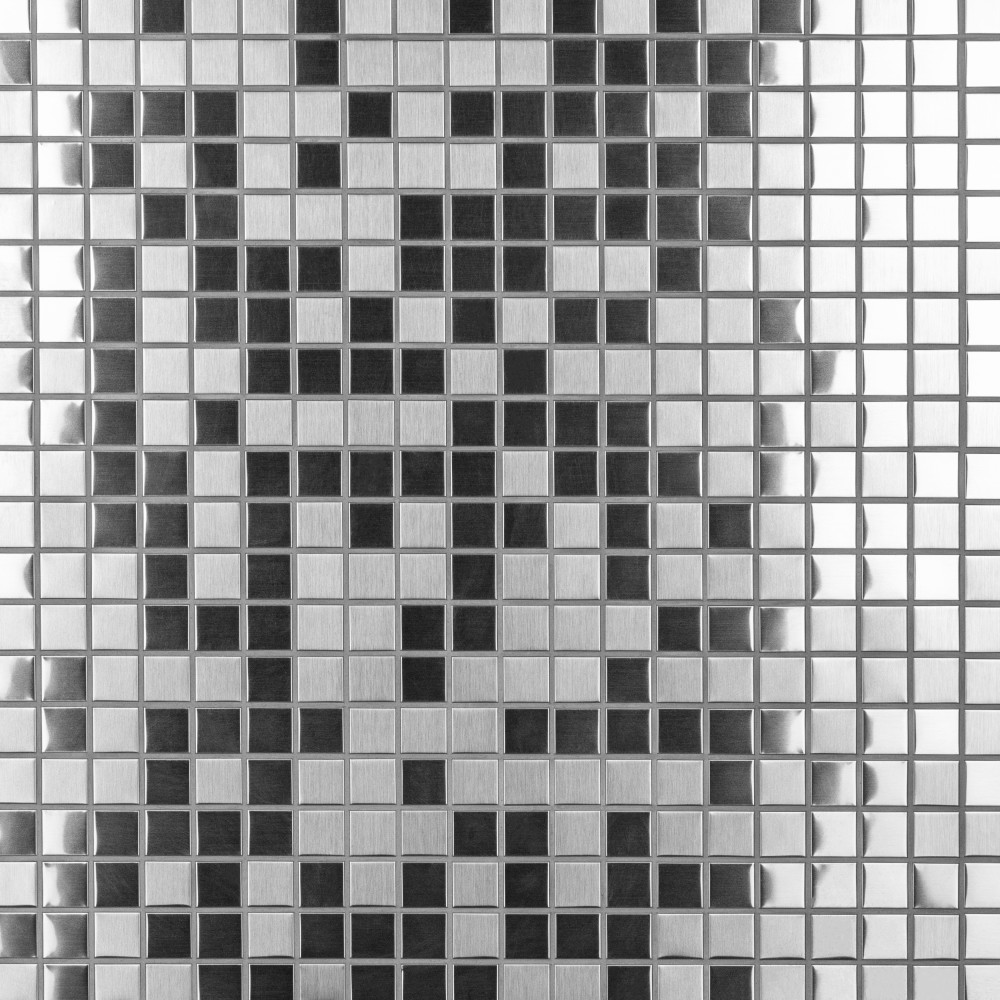 Alloy Square Stainless Steel 11-7/8 in. x 11-7/8 in. Metal Mosaic Tile