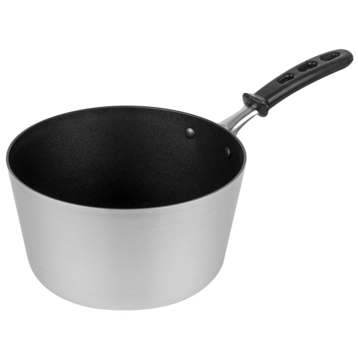 4 ½-quart Wear-Ever® tapered aluminum saucepan in Steel Coat x3™ nonstick coating with silicone TriVent™ handle