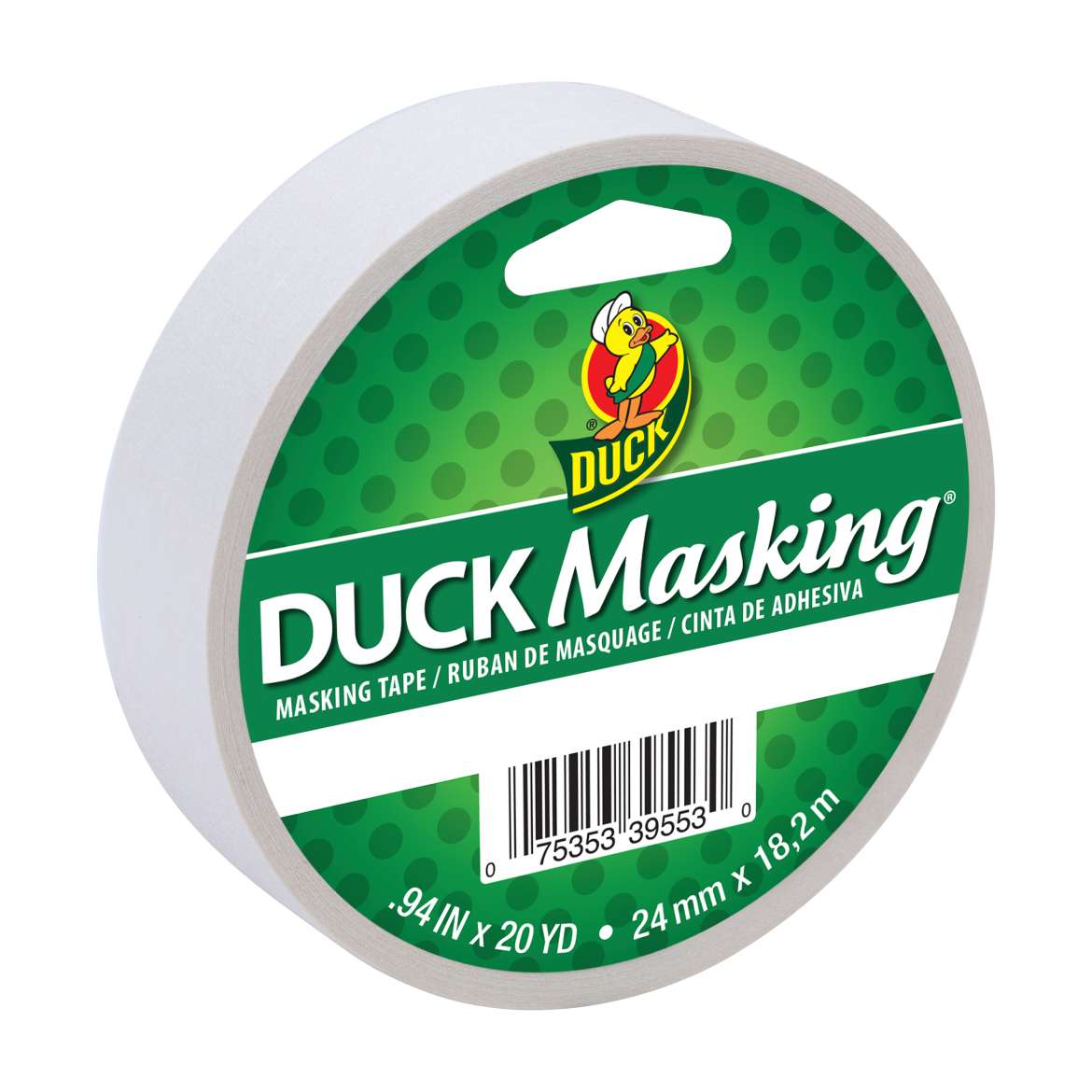 Duck Masking® Brand Masking Tape - White, .94 in. x 20 yd.