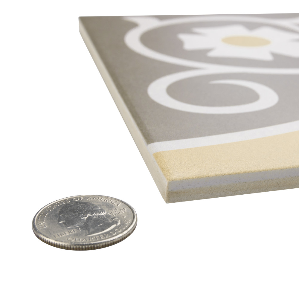 Caprice Loire 7-7/8 in. x 7-7/8 in. Porcelain Floor and Wall Tile