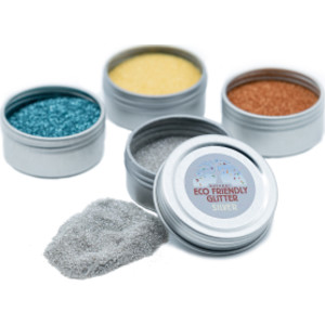Eco-Friendly Cosmetic Glitter, Assorted Colors, Set of 4