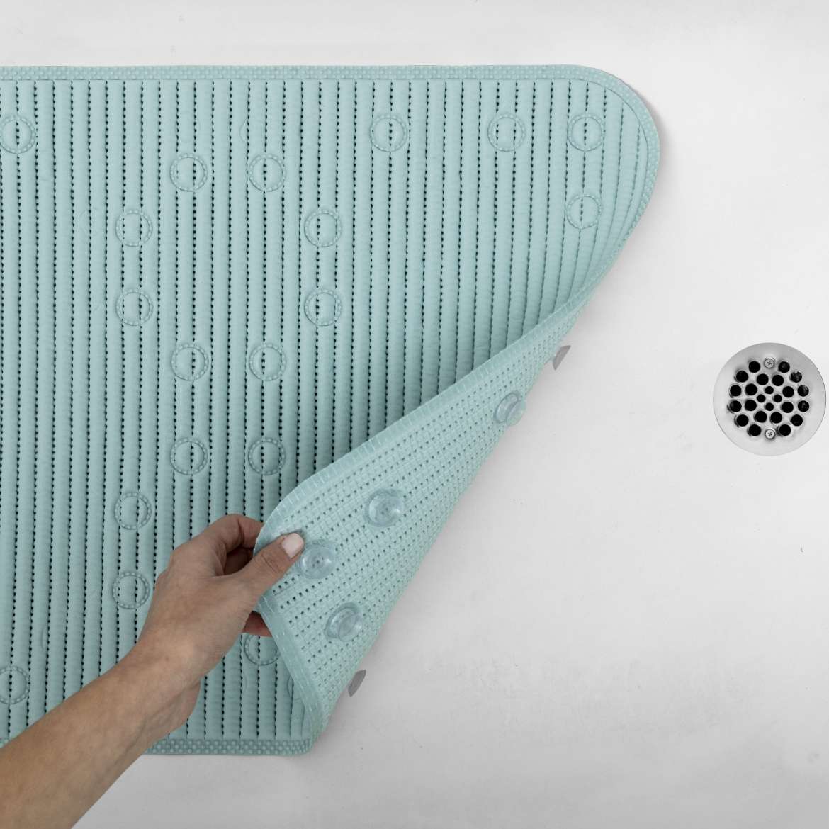 Cushioned Bath Mat Sky Blue Duck Brand