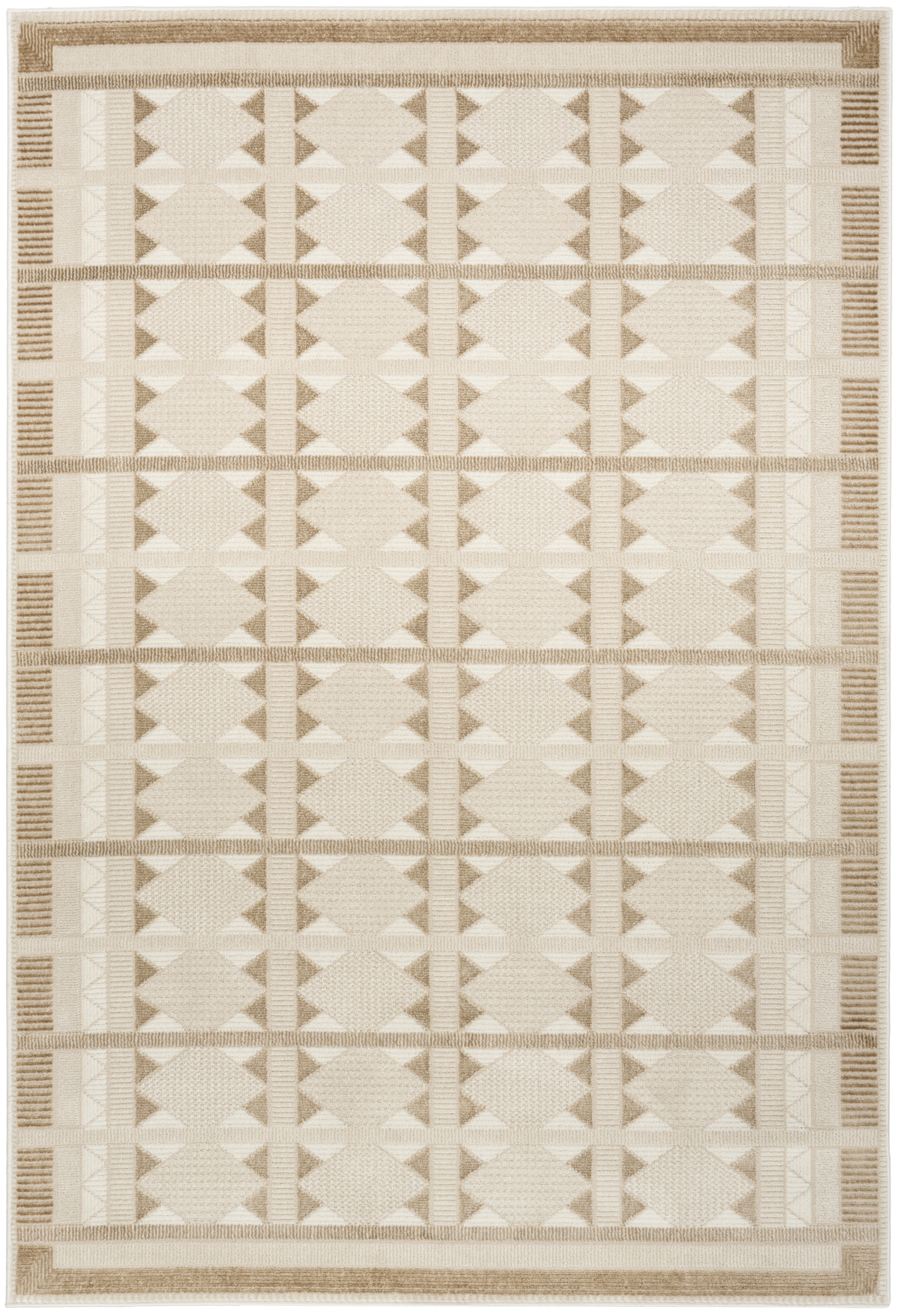 Nourison Nordic 5' x 7' Taupe Modern Indoor Rug
