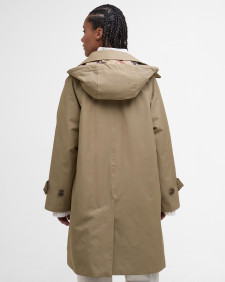 Jacke Sadie Waterproof Military Brown/Hessian Tartan