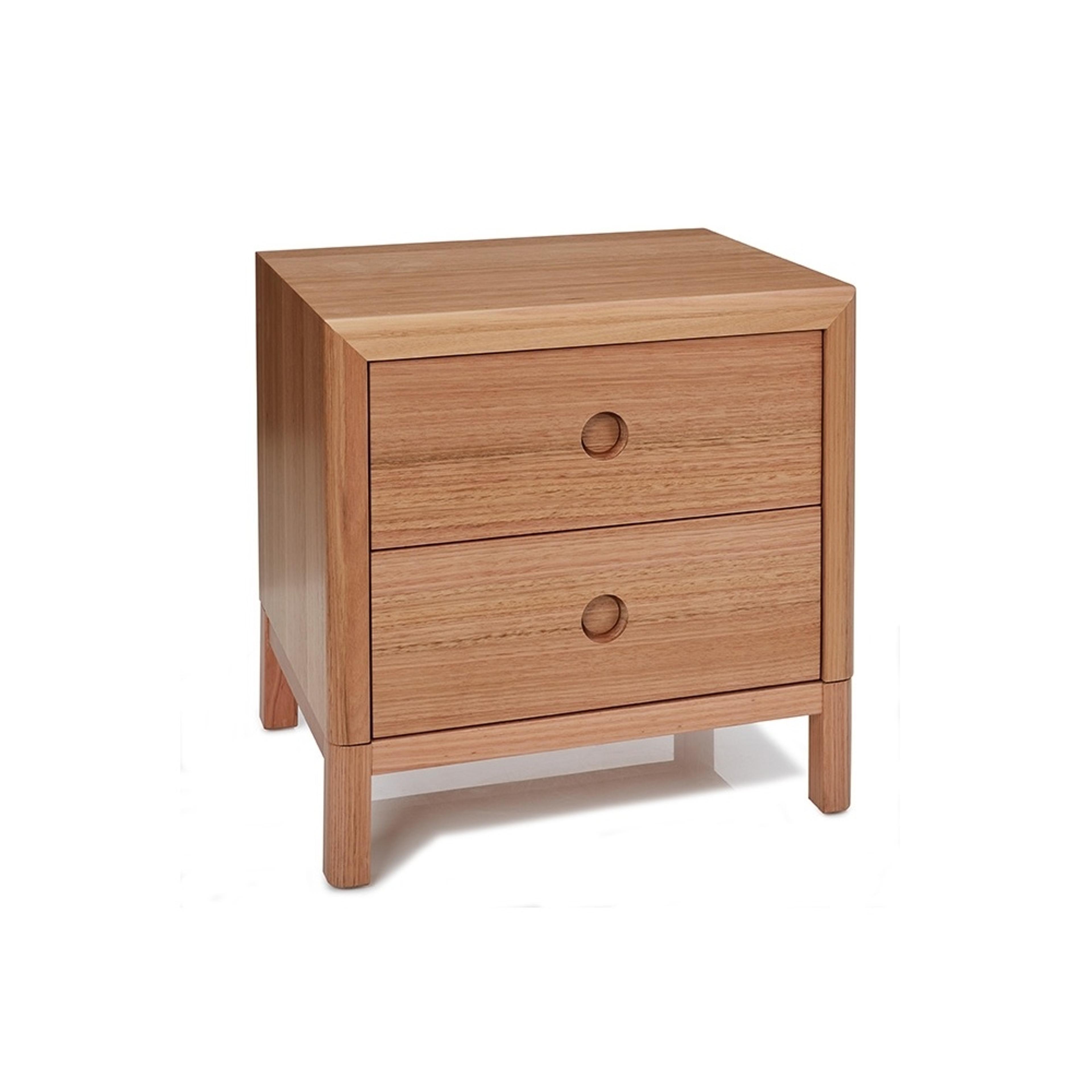 Product image of the  Airlie Bedside Table (2 Drawer), Natural from Forty Winks