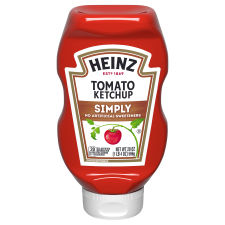 Heinz Simply Tomato Ketchup No Artificial Sweeteners, 20 oz Bottle