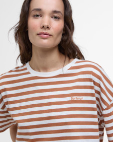 Adria Striped T-Shirt Bran Stripe