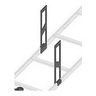 Cable Tray Fitting, Ladder Side Stand-Off, Steel, 12 in. H, 1 Pair Pair, 2 per Package pk, 2 per Package