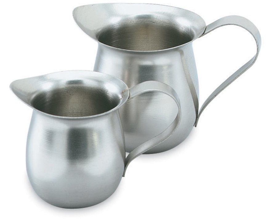 8-ounce stainless steel bell creamer