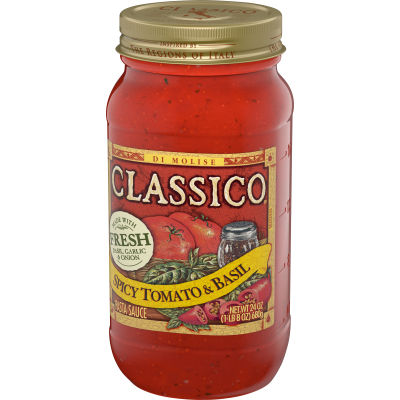 Classico Spicy Tomato & Basil Pasta Sauce, 24 oz Jar
