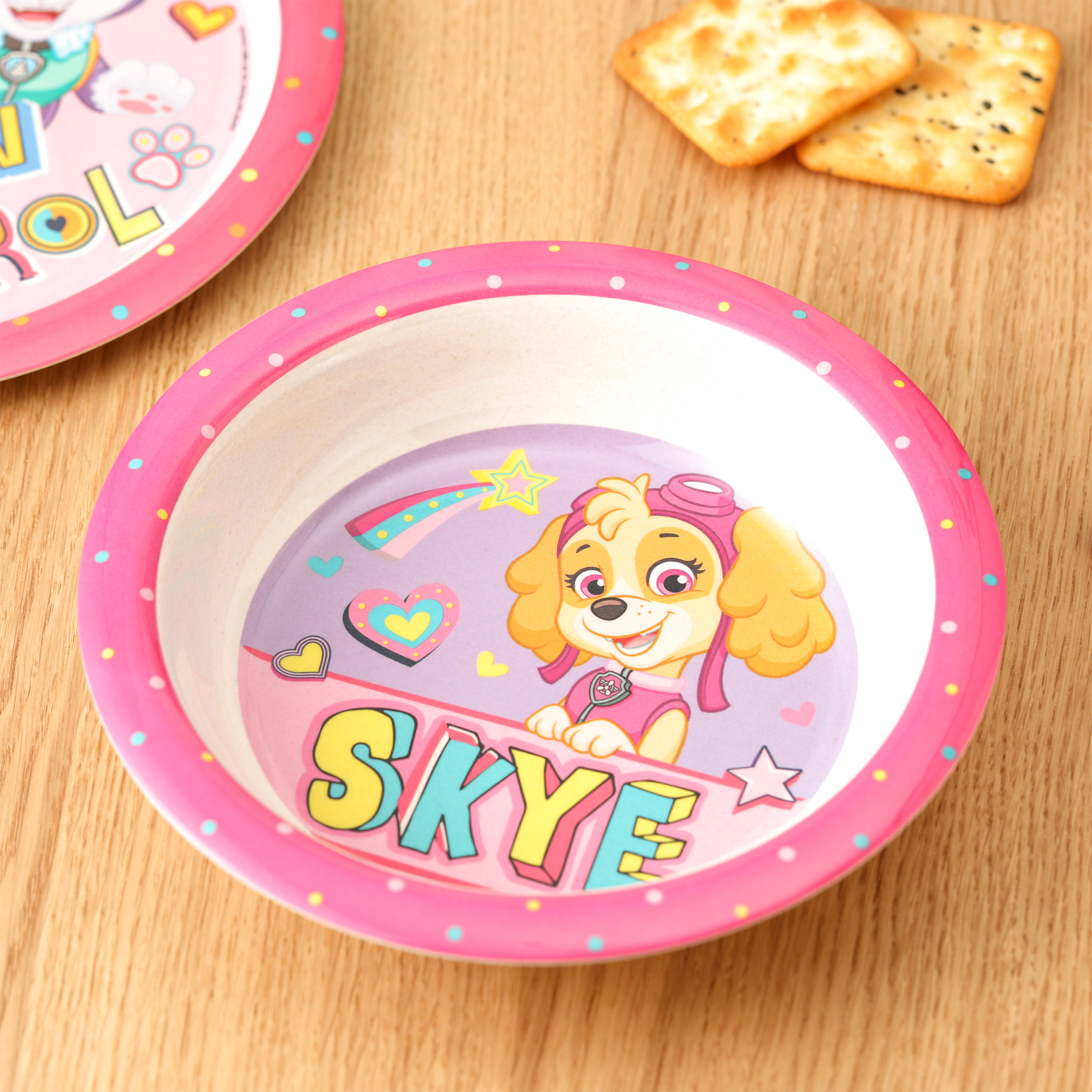 Paw Patrol Kids Plate and Bowl Set, Skye, 2-piece set slideshow image 3 Paw Patrol Kids Plate and Bowl Set, Skye, 2-piece set slideshow image 3