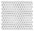 Studio Fog 3/4″ Penny Round Mosaic Matte